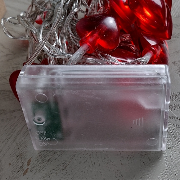 Red Hearts String Lights - Picture 3 of 4